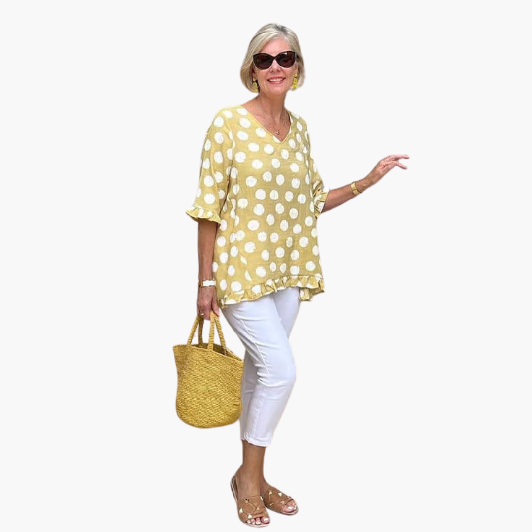 Evelyn | Stylish V-Neck Blouse