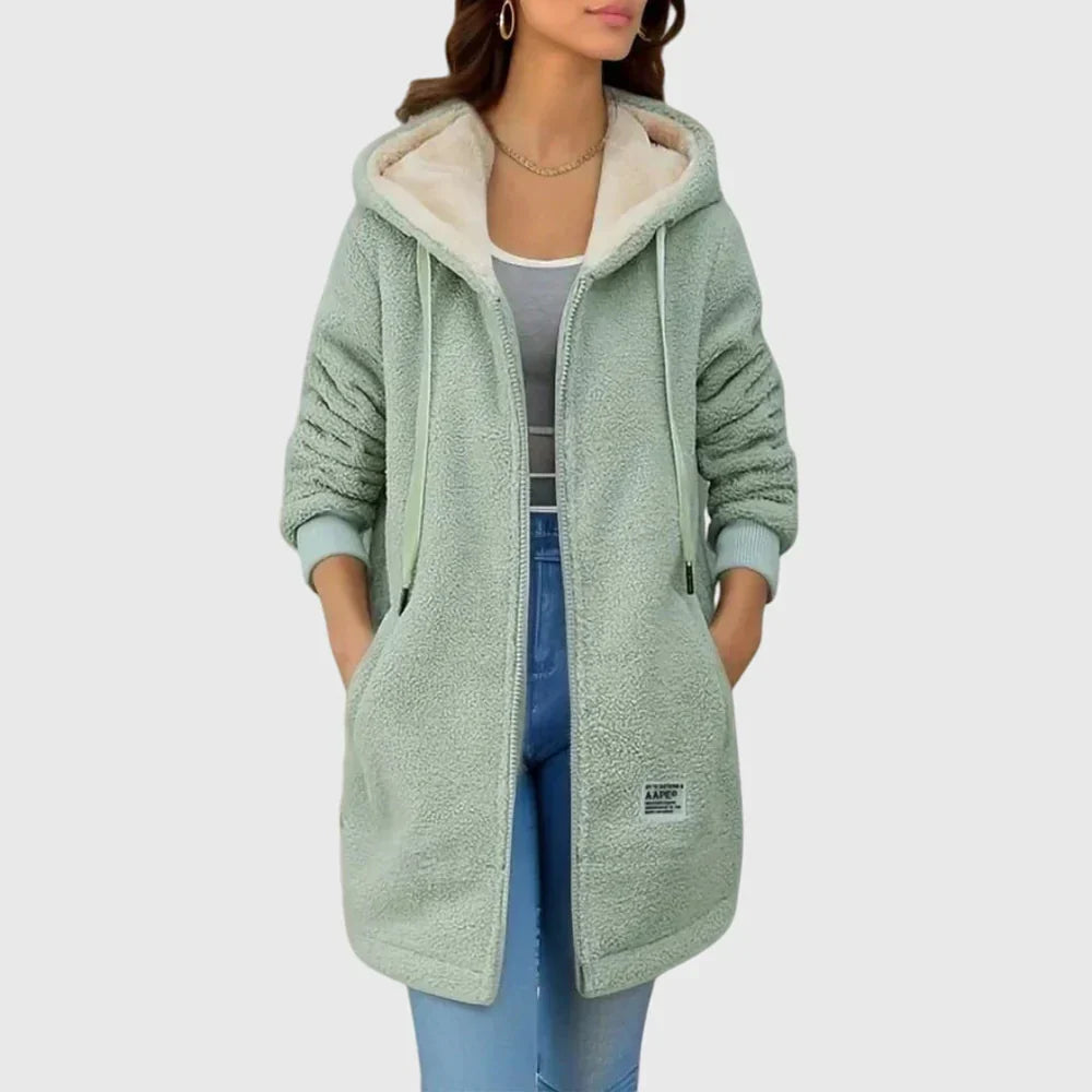Vanie – Soft Fleece Jacket with Hood