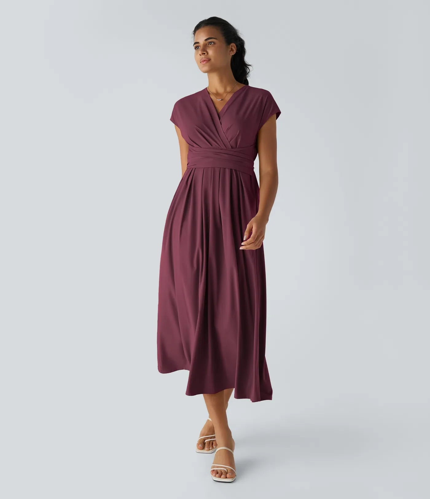 Elaine – Wrap Dress with Flowing Skirt
