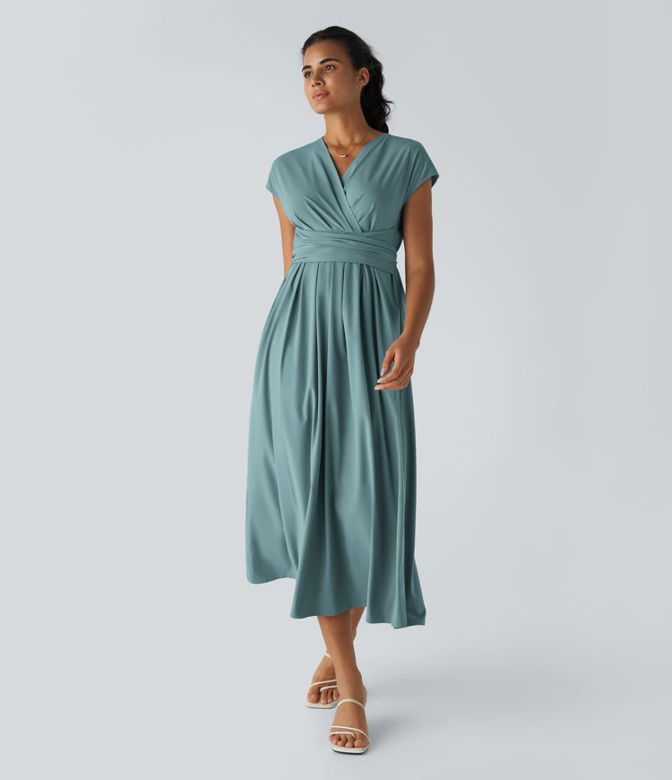 Elaine – Wrap Dress with Flowing Skirt