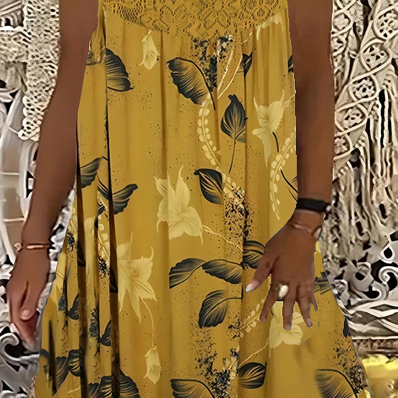 Rana - Floral Lace Summer Dress