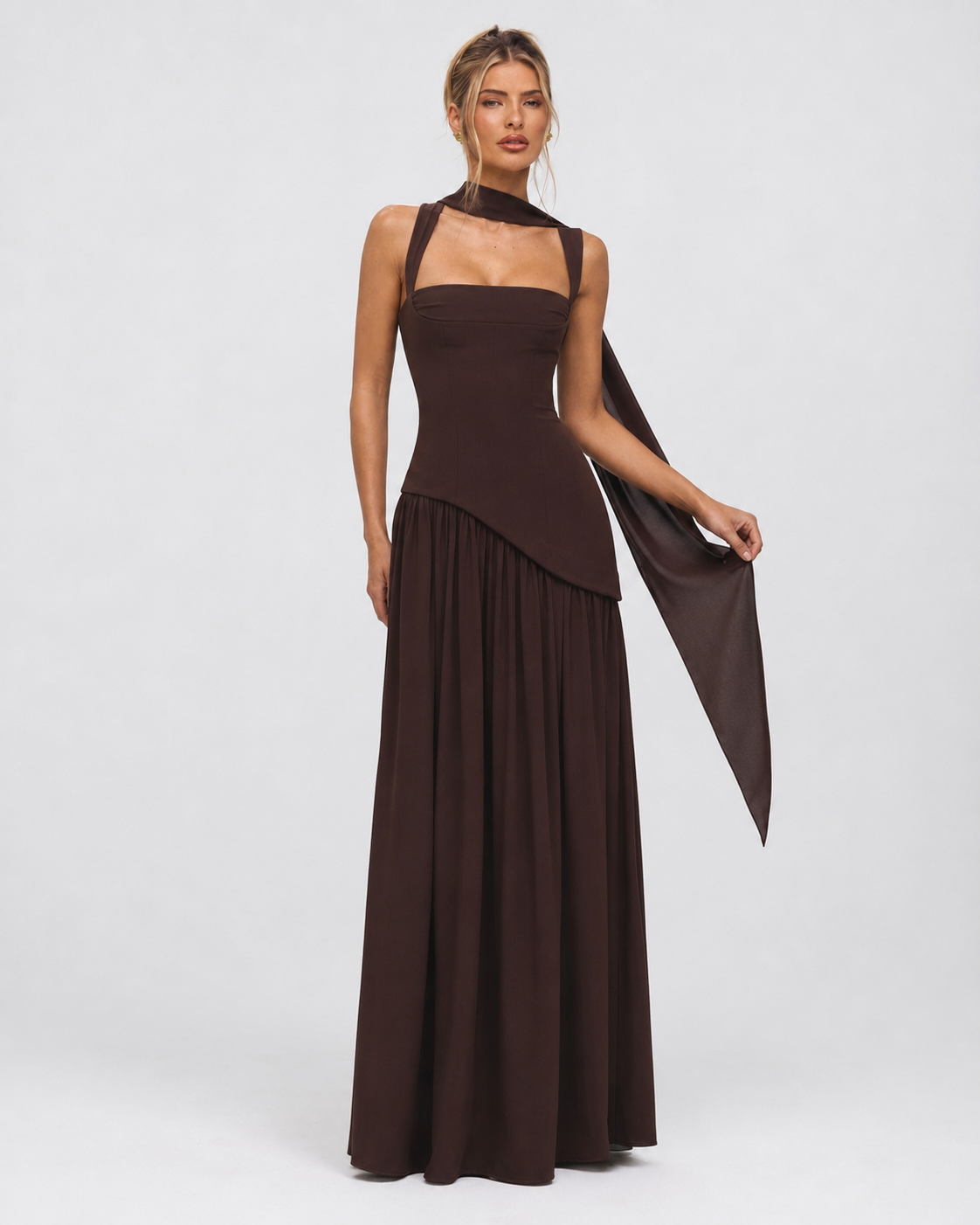 Claire - Corset Maxi Evening Dress