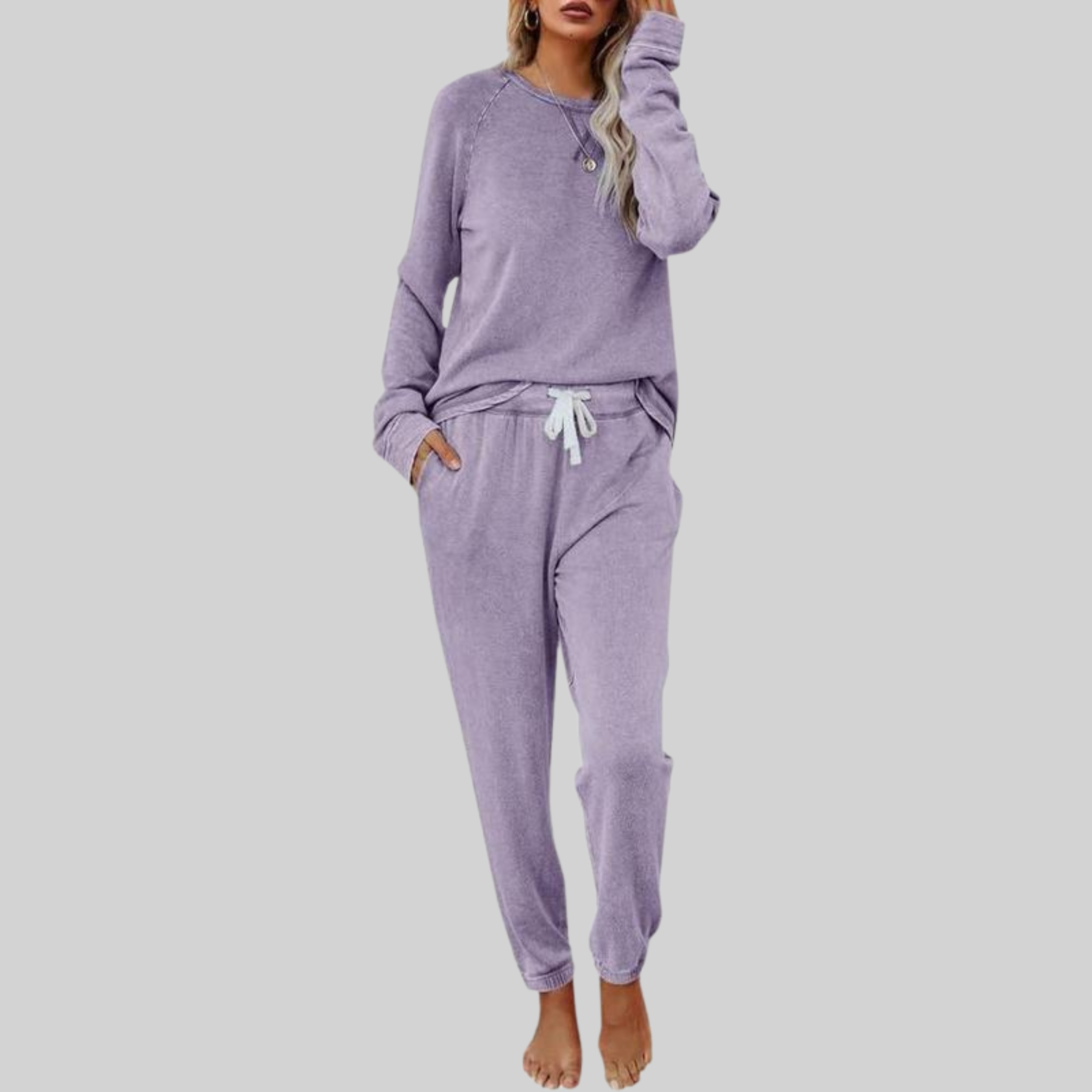 Jackie – Casual Long Sleeve and Sweatpants Set