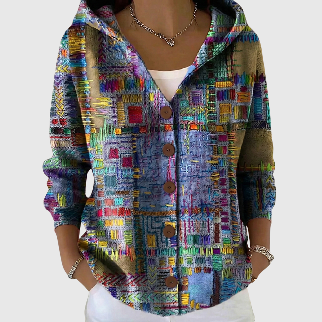 Alaina – Knitted Hooded Jacket