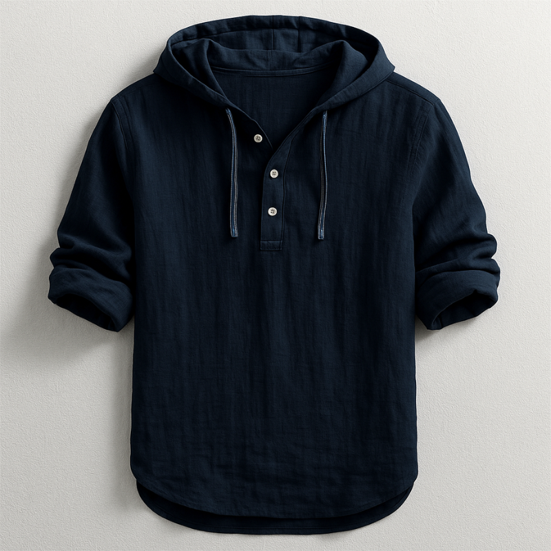 Jerry – Lightweight Linen Hooded Shirt