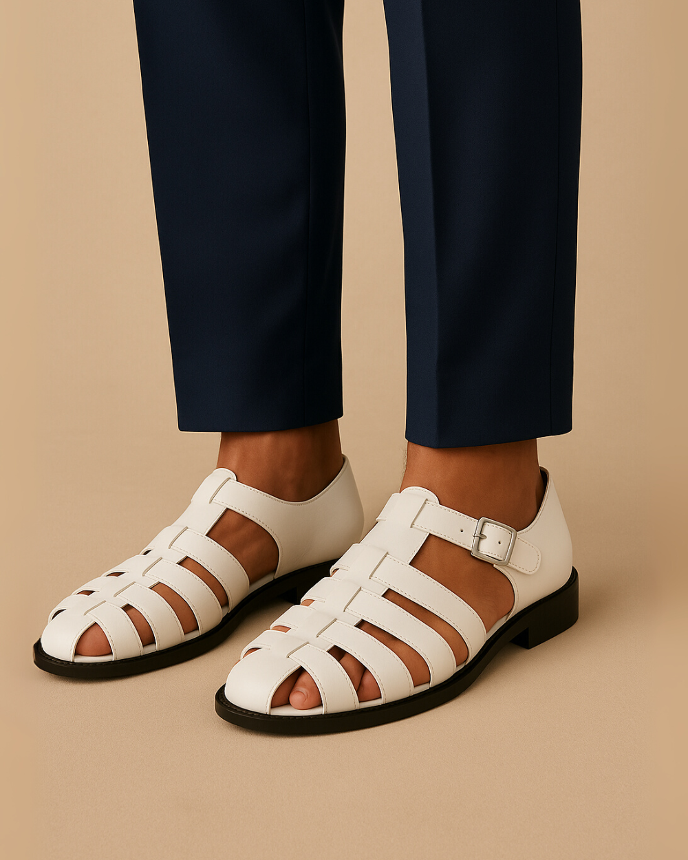 Albert – Closed-Toe Sandal with Belt