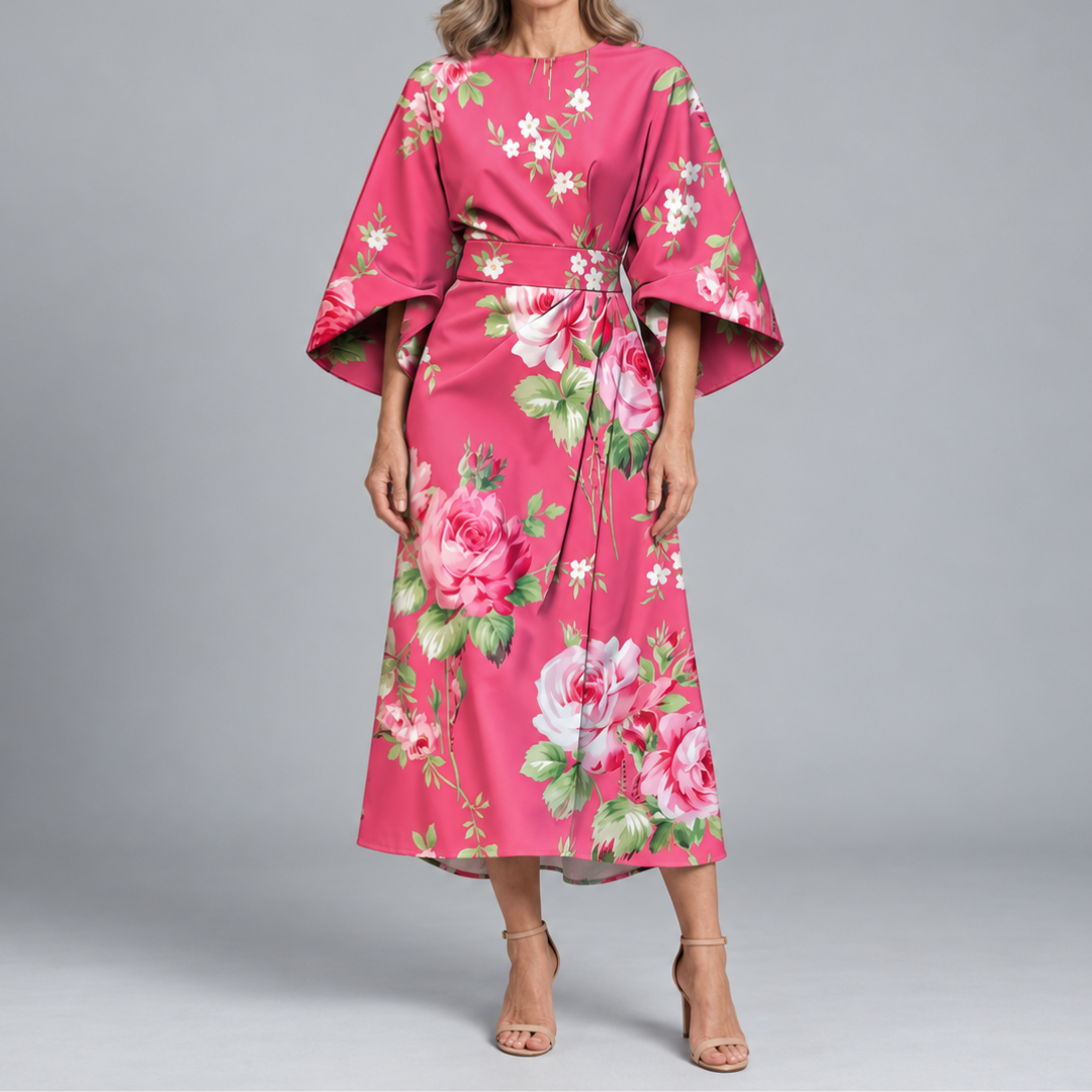 Brooklyn – Statement Print Midi Dress