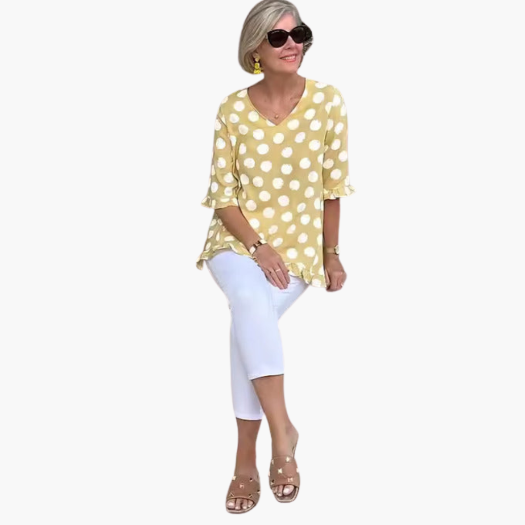 Evelyn | Stylish V-Neck Blouse