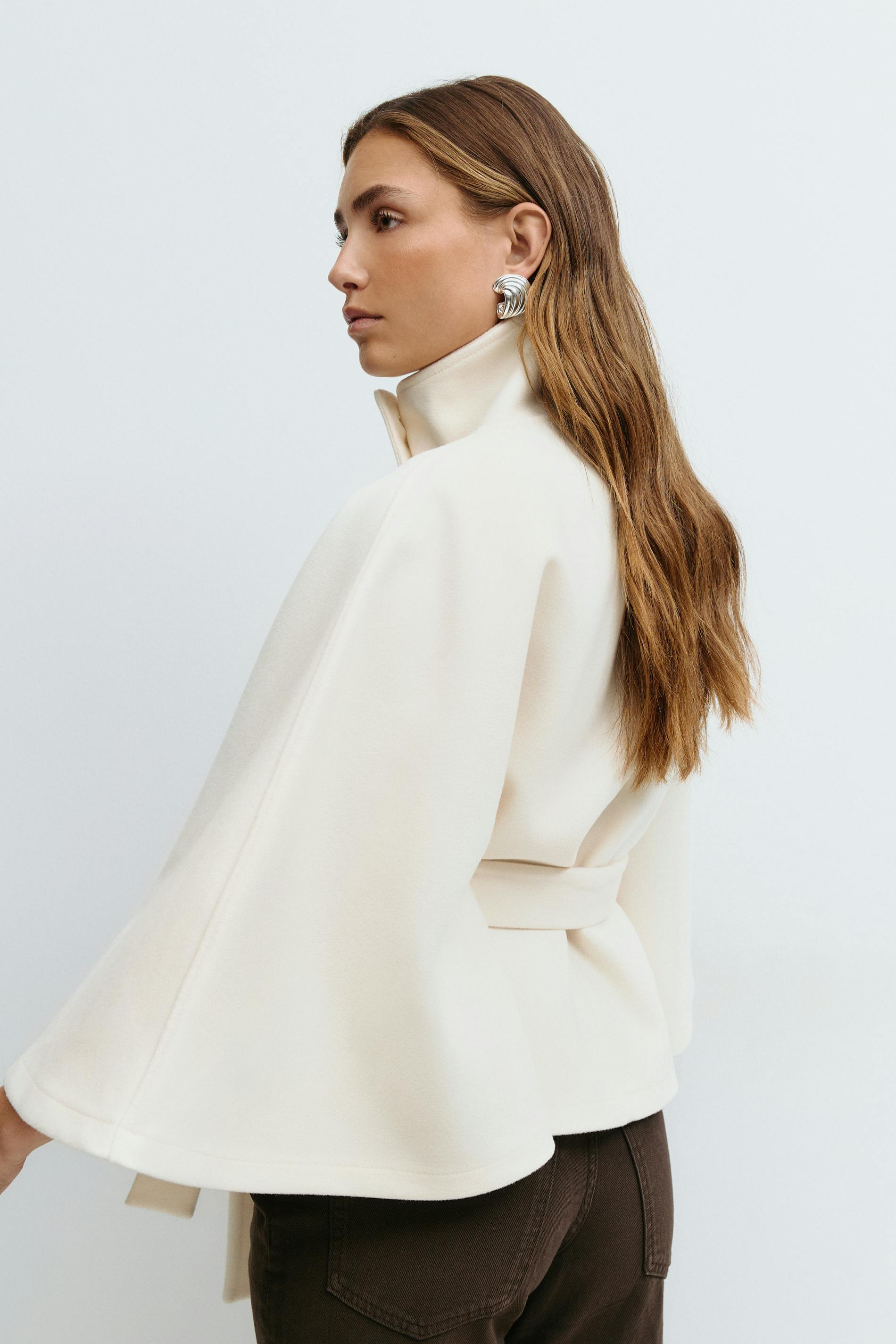 Alexandria - Belted Cape Jacket