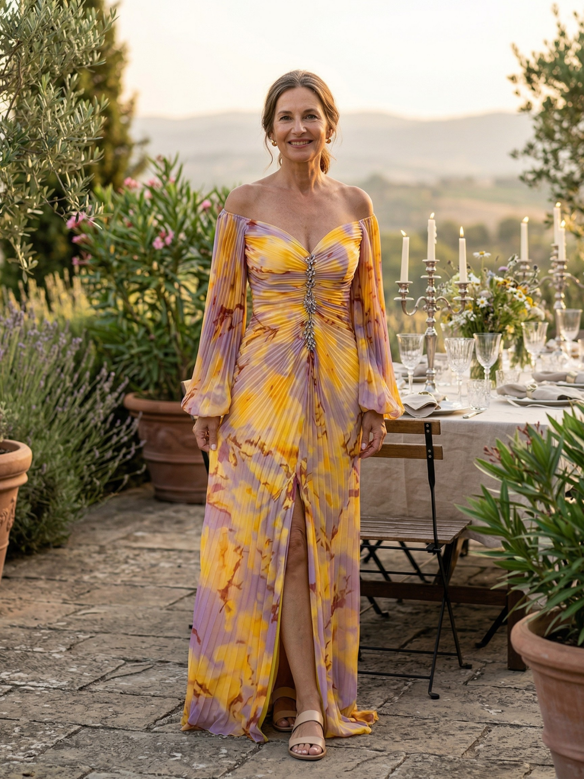 Elowen - Elegant V-Neck Dress