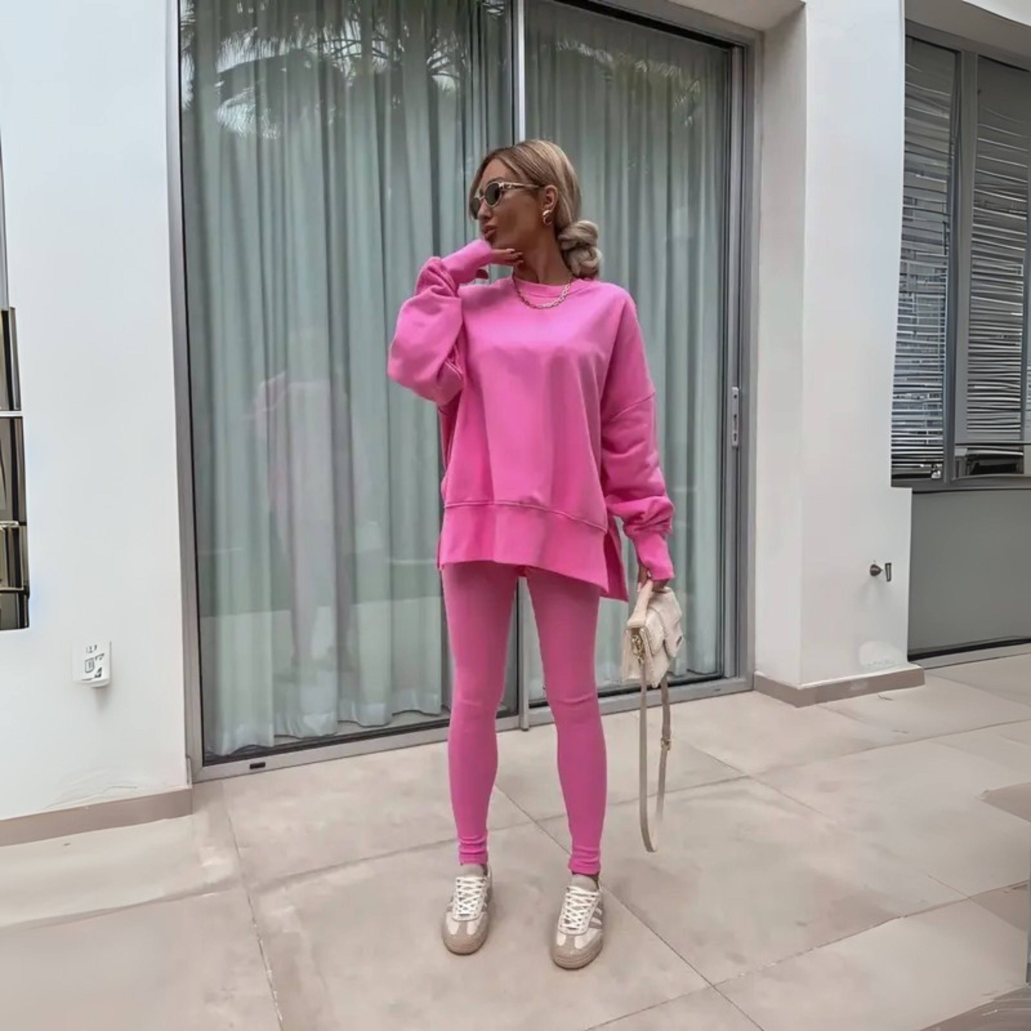 Yania – Casual Long Sleeve Sweatshirt and Pants Set