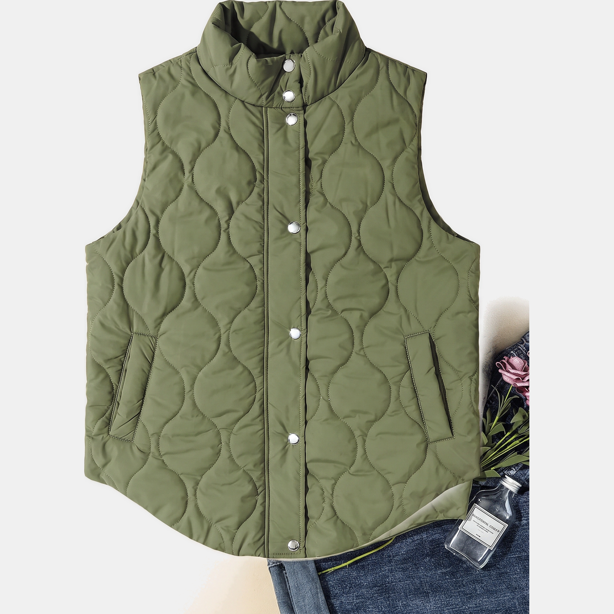 Dulce - Quilted Hooded Puffer Vest