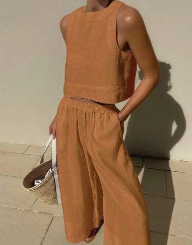 Artemis – Lightweight Summer Set with Flowing Pants and Structured Top