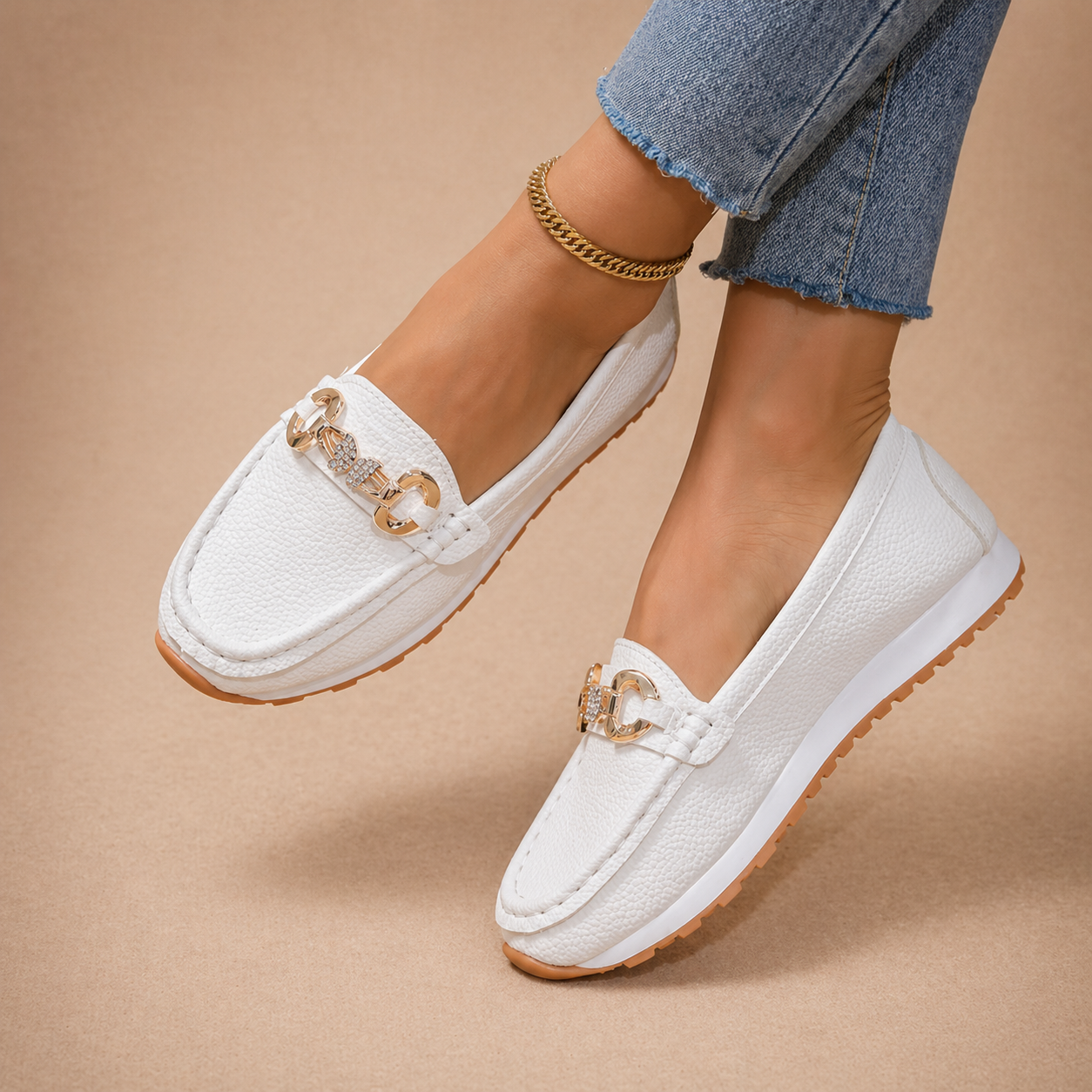 Hannah - Casual Butterfly Buckle Loafers