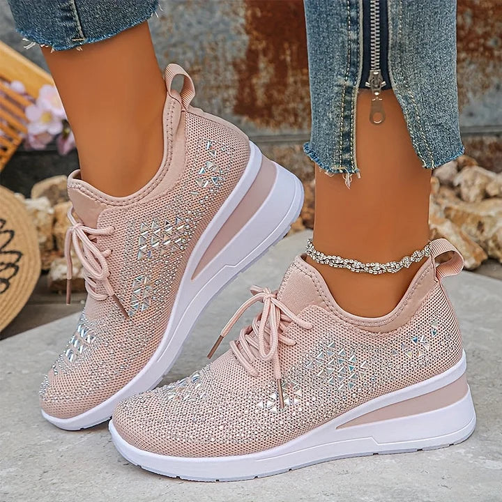 Yara – Lightweight Orthopedic Sneakers with Sparkle Accents
