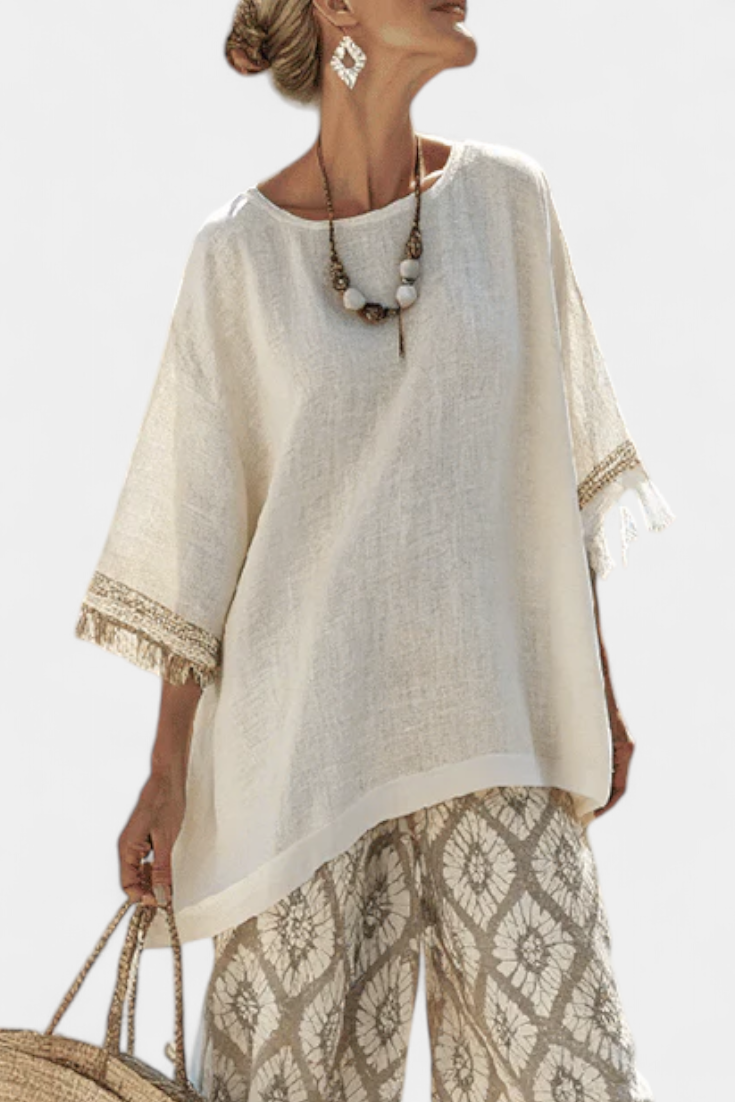 Hana – Sophisticated Top and Casual Pants