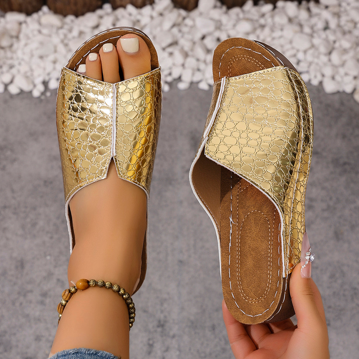 Rina - Orthopedic Wedge Sandals