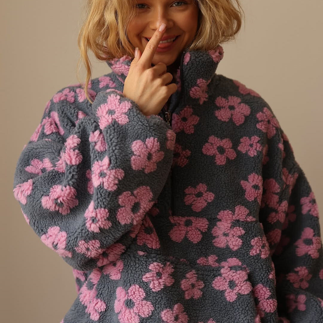 Masie - Bloom Fleece with Floral Details
