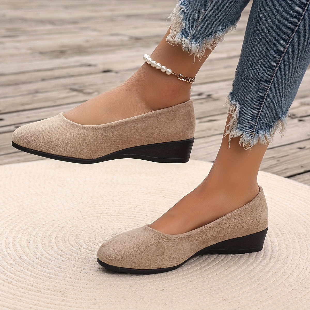 Elaiza – Comfort Wedge Ballerinas for Effortless Elegance