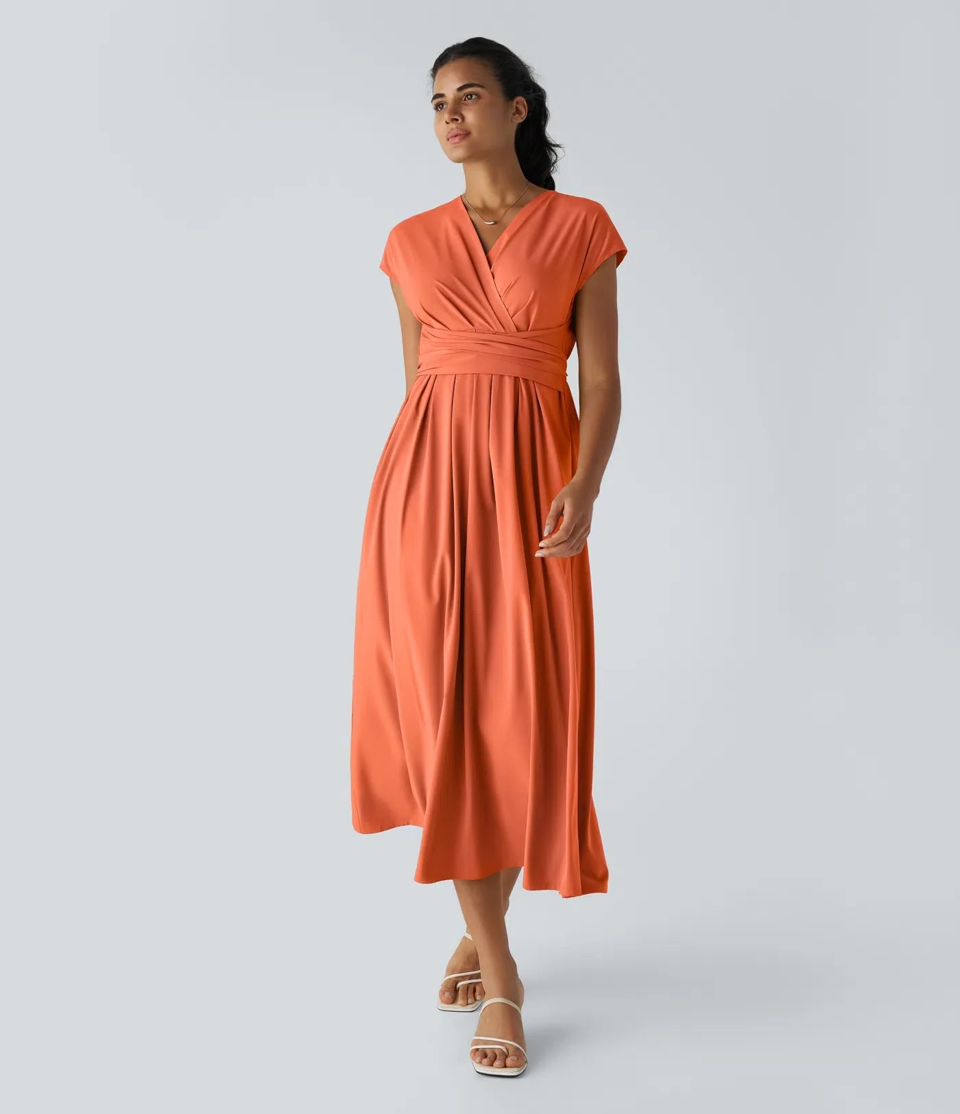 Elaine – Wrap Dress with Flowing Skirt