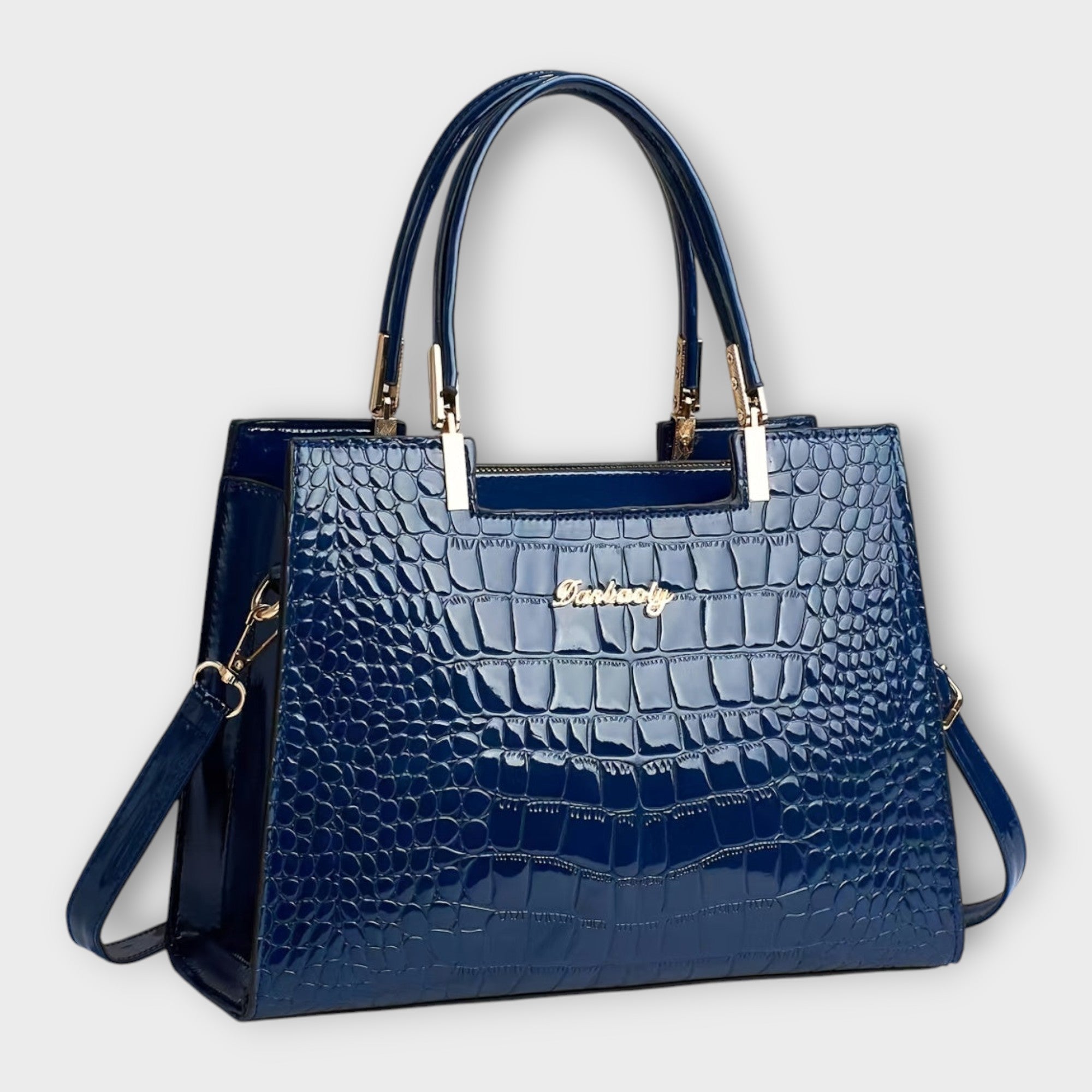 Veralie - Shiny Crocodile Skin Pattern Handbag