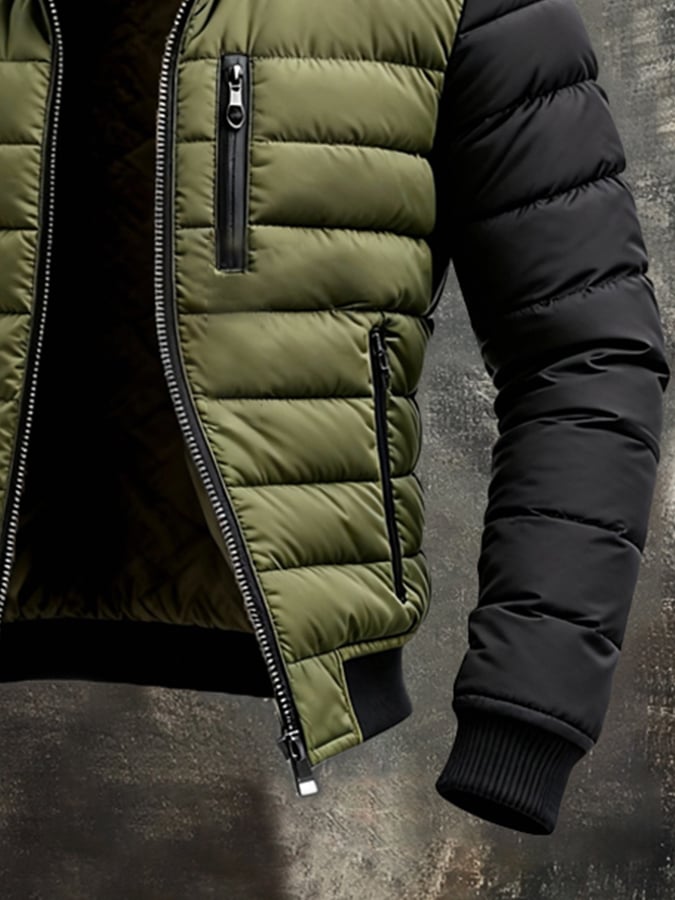 Jerald - Modern Zip Padded Jacket