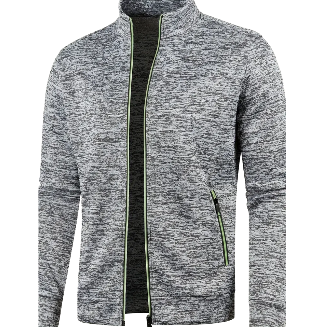 Clint – Classic Zip-Up Knit Jacket