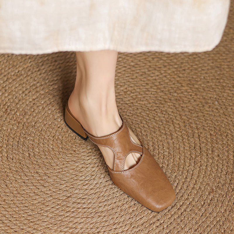 Zelda - Genuine Leather Mules
