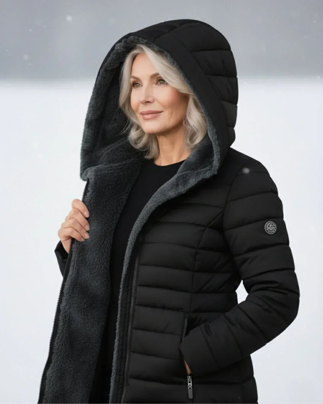 Nicole - Warm Hooded Winter Jacket