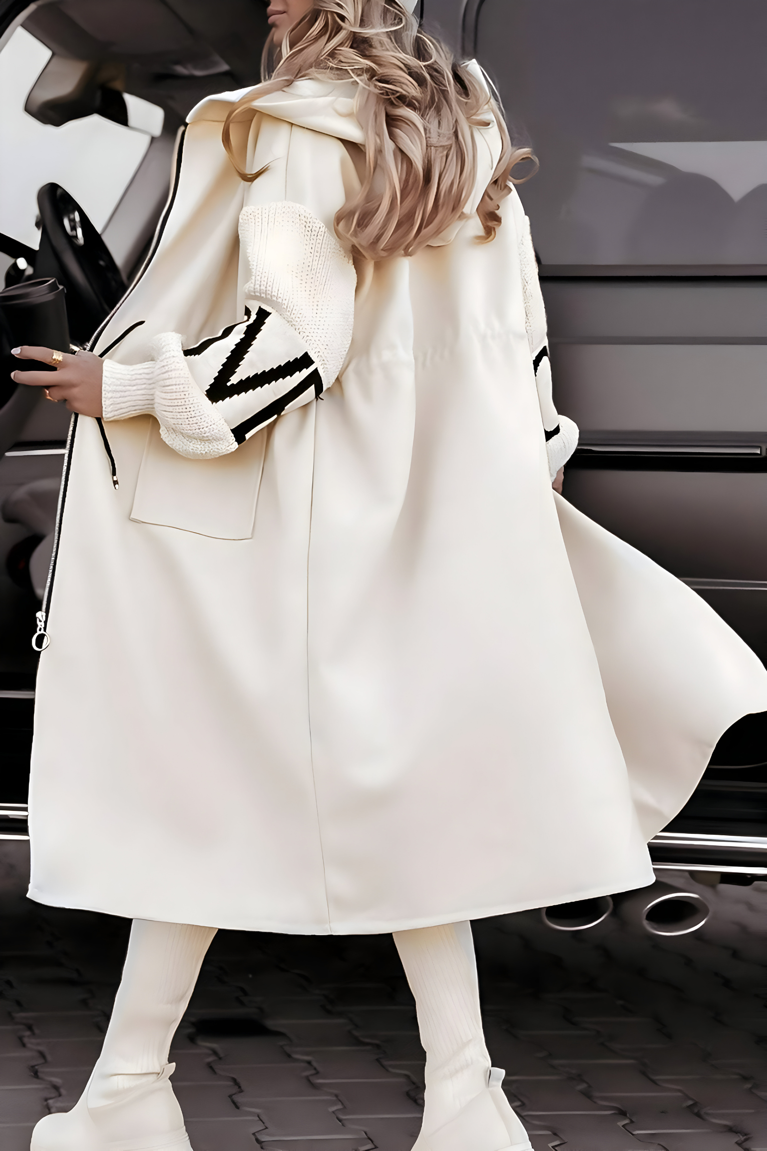 Roseanne - Elegant Hooded Coatigan