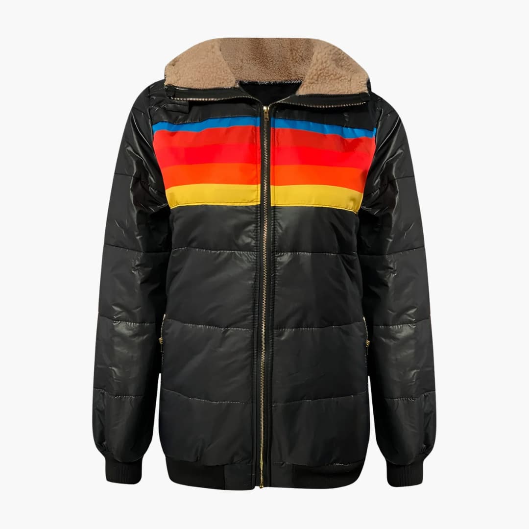 Catherine | Striped Puffer Jacket