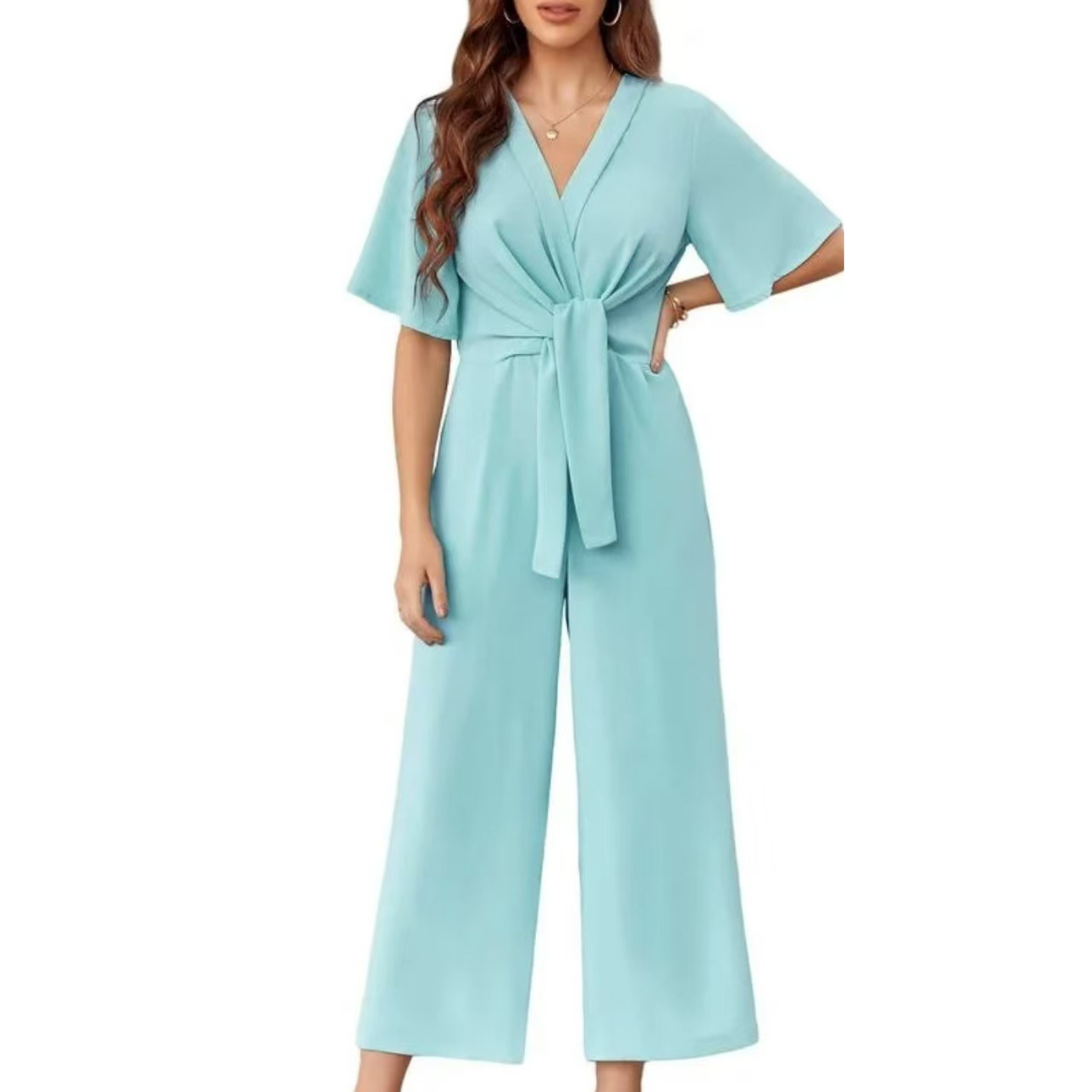 Bria – Elegant Summer Tie Knot Jumpsuit