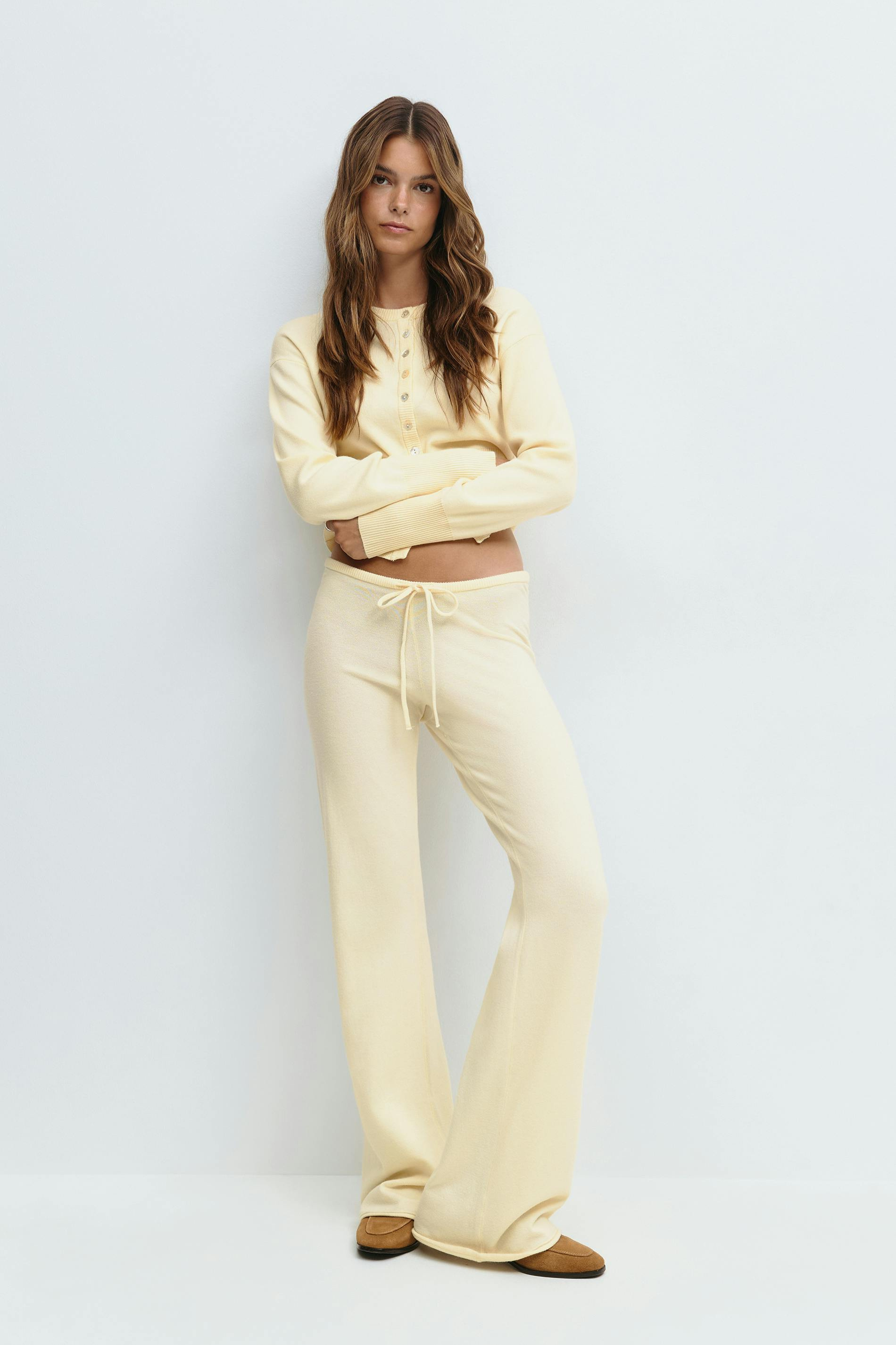 Lavinia – Sculpted Knit Top and High Waist Lounge Pants