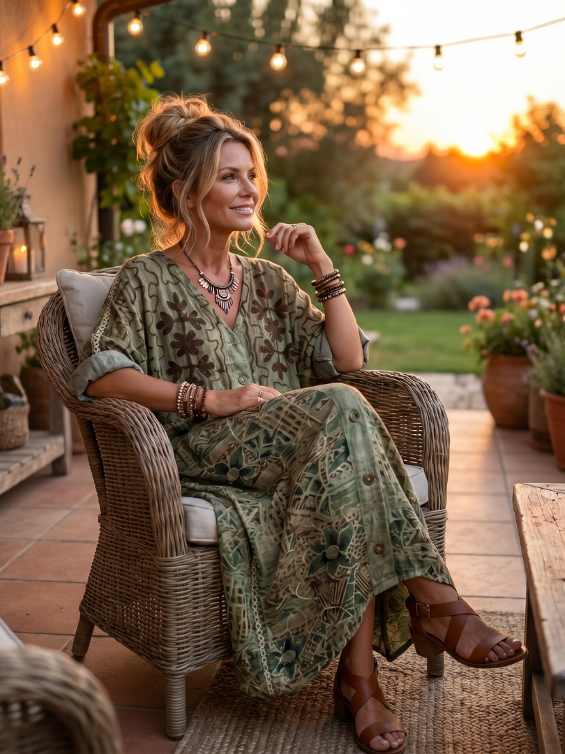 Narmi - Oversized Button Maxi Dress