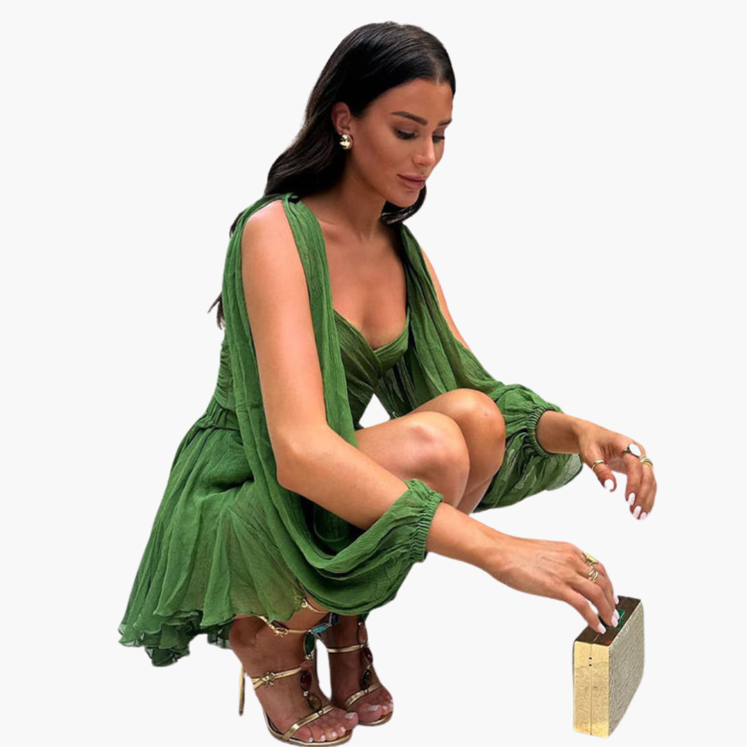 Rosie | Mini Dress with Balloon Sleeves