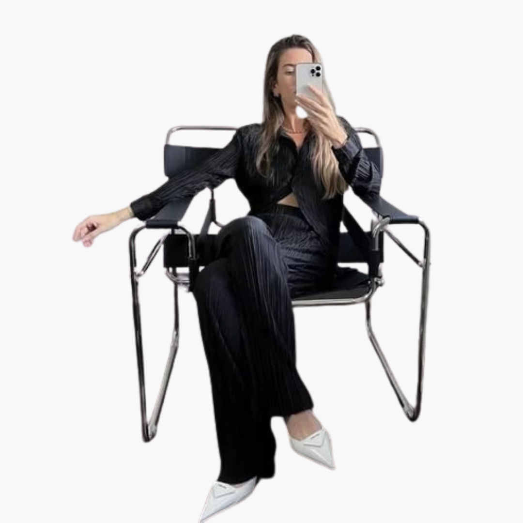 Jessi | Elegant Pleated Two-Piece Set