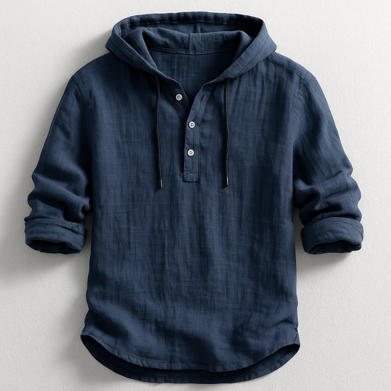 Jerry – Lightweight Linen Hooded Shirt
