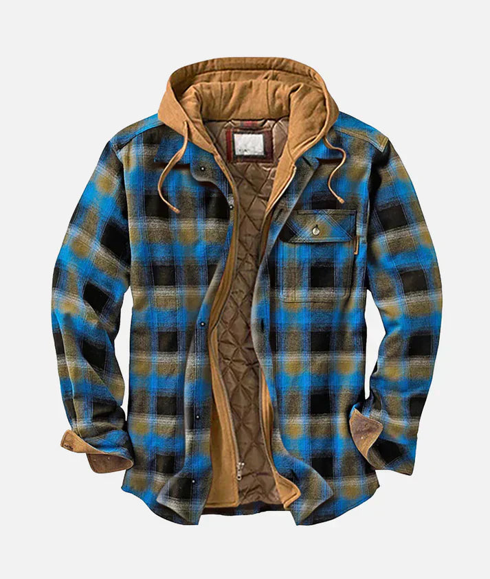 Rico – Patchwork Plaid Jacket for Men