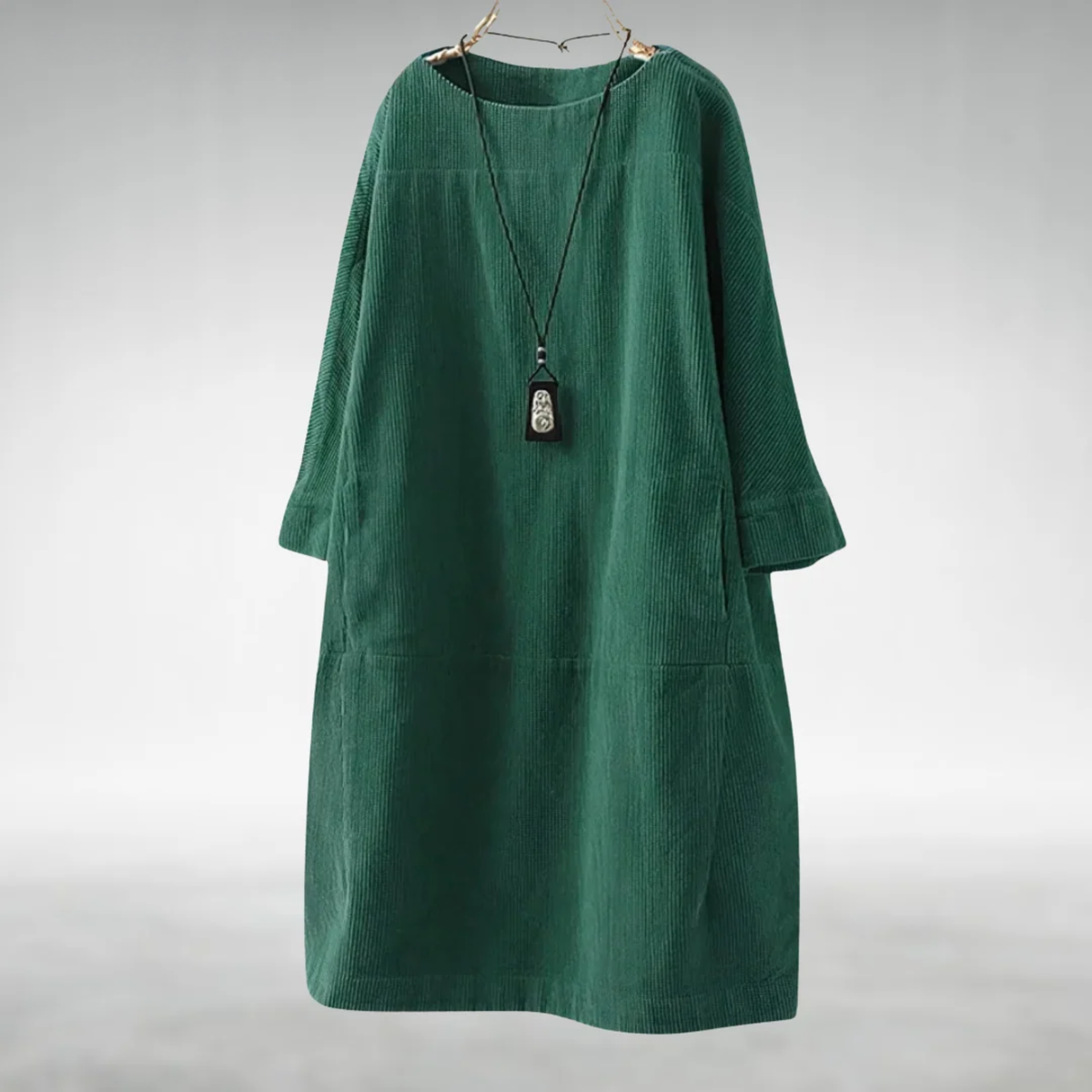 Francesca – Relaxed Corduroy Midi Dress