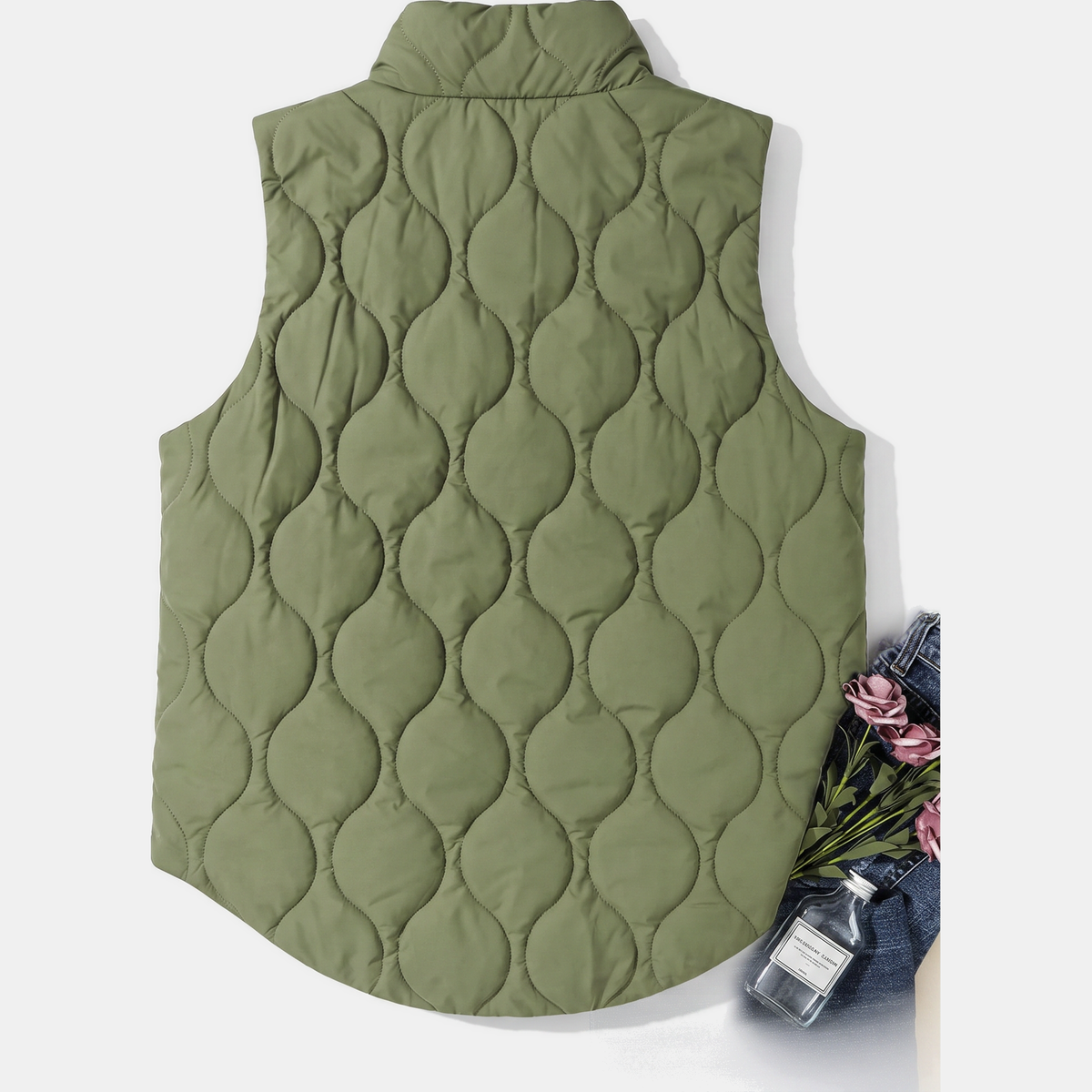Dulce - Quilted Hooded Puffer Vest