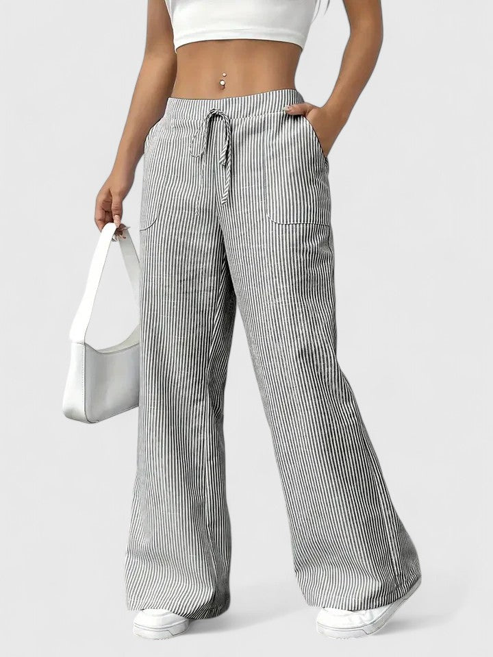 Dany – Wide Breathable Pants with Elegant Details