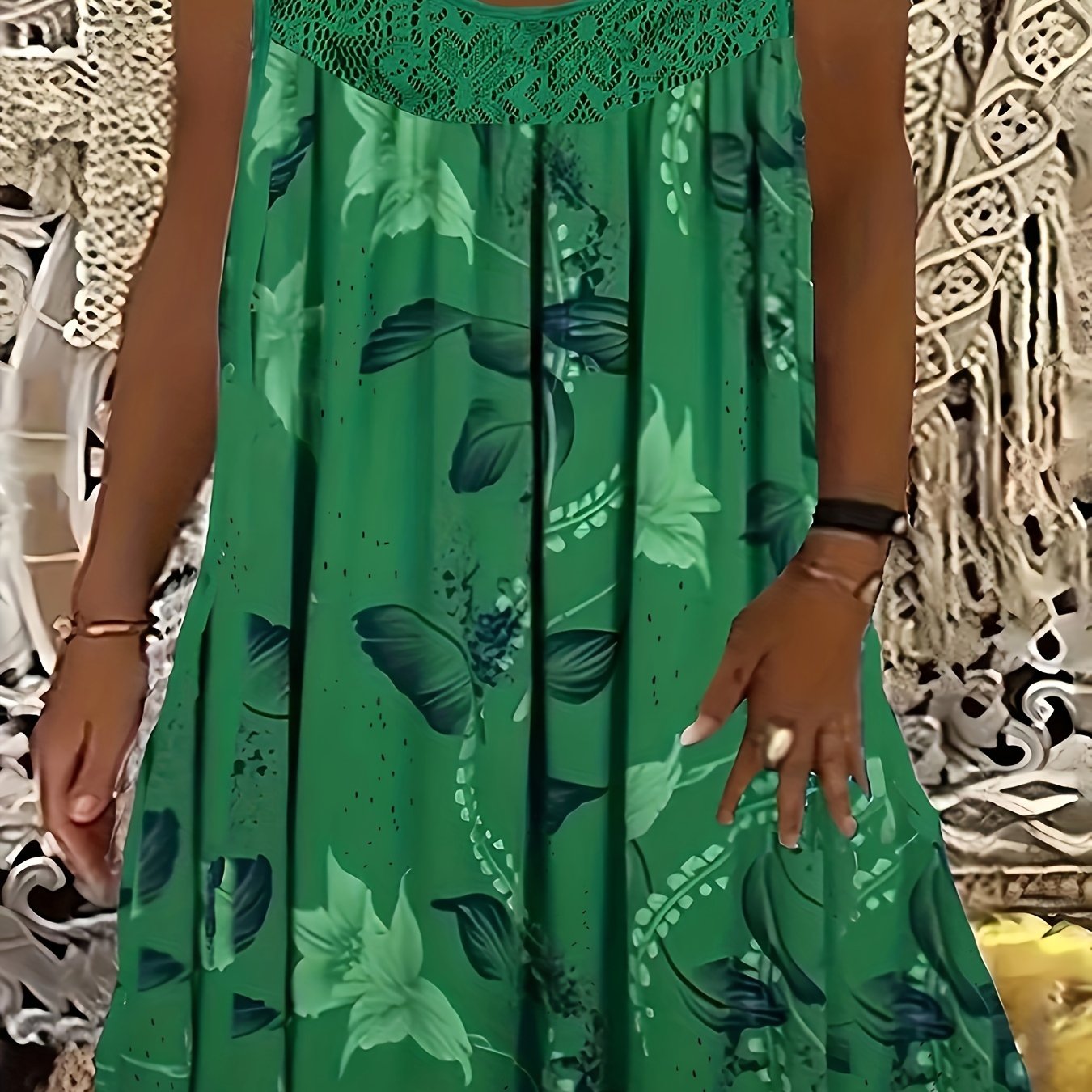 Rana - Floral Lace Summer Dress