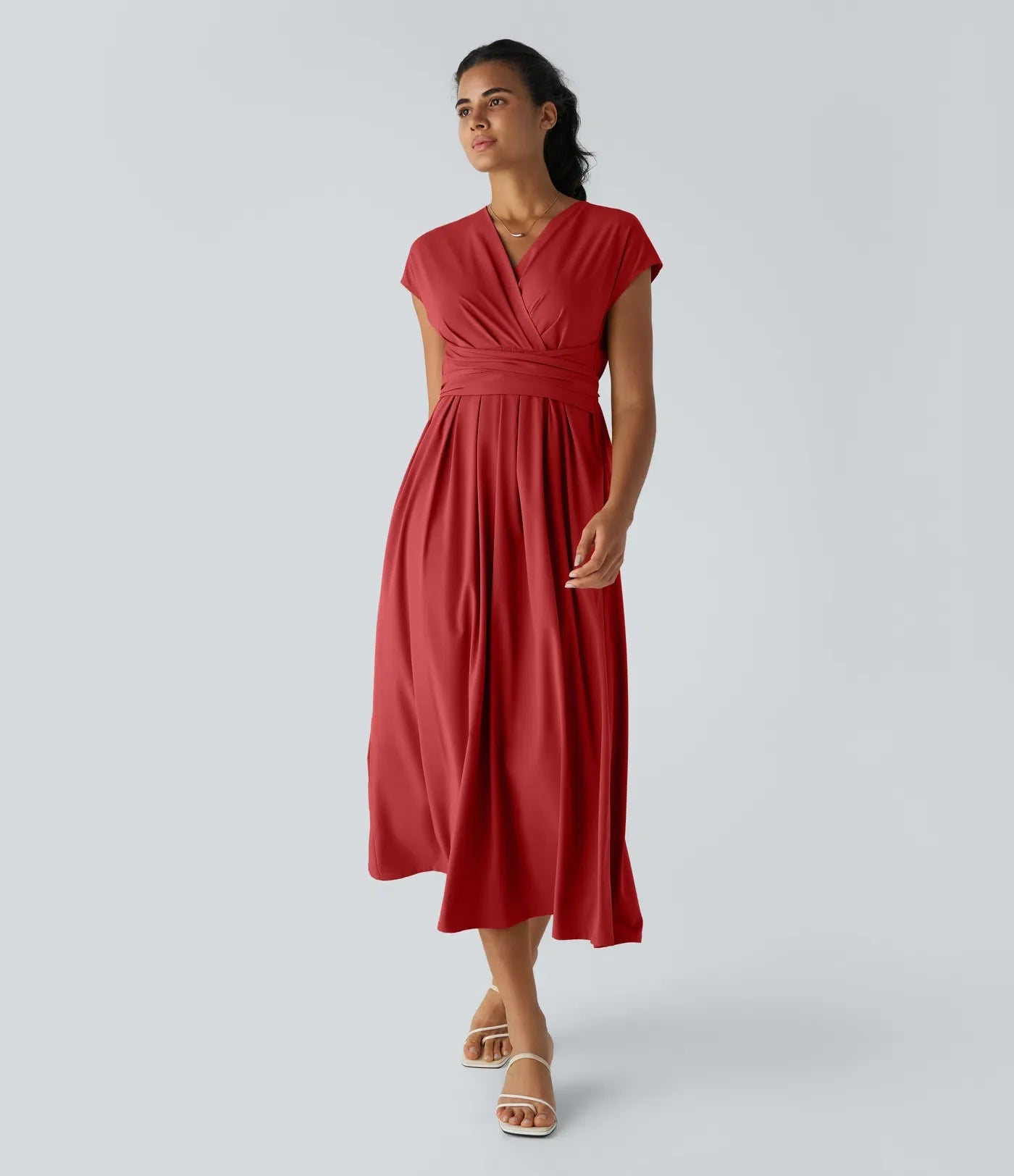 Elaine – Wrap Dress with Flowing Skirt