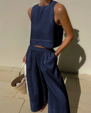 Artemis – Lightweight Summer Set with Flowing Pants and Structured Top