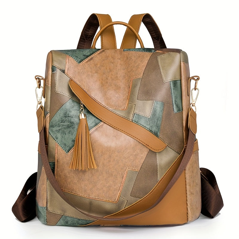 Reagan - Anti-Theft Plaid Backpack