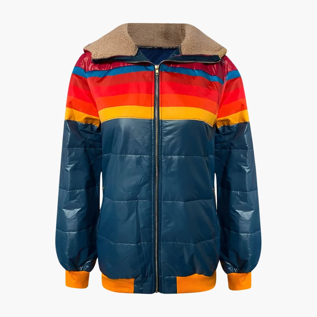 Catherine | Striped Puffer Jacket