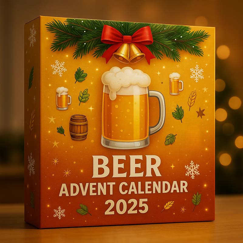 24-Day Beer & Whisky Advent Keychain Box