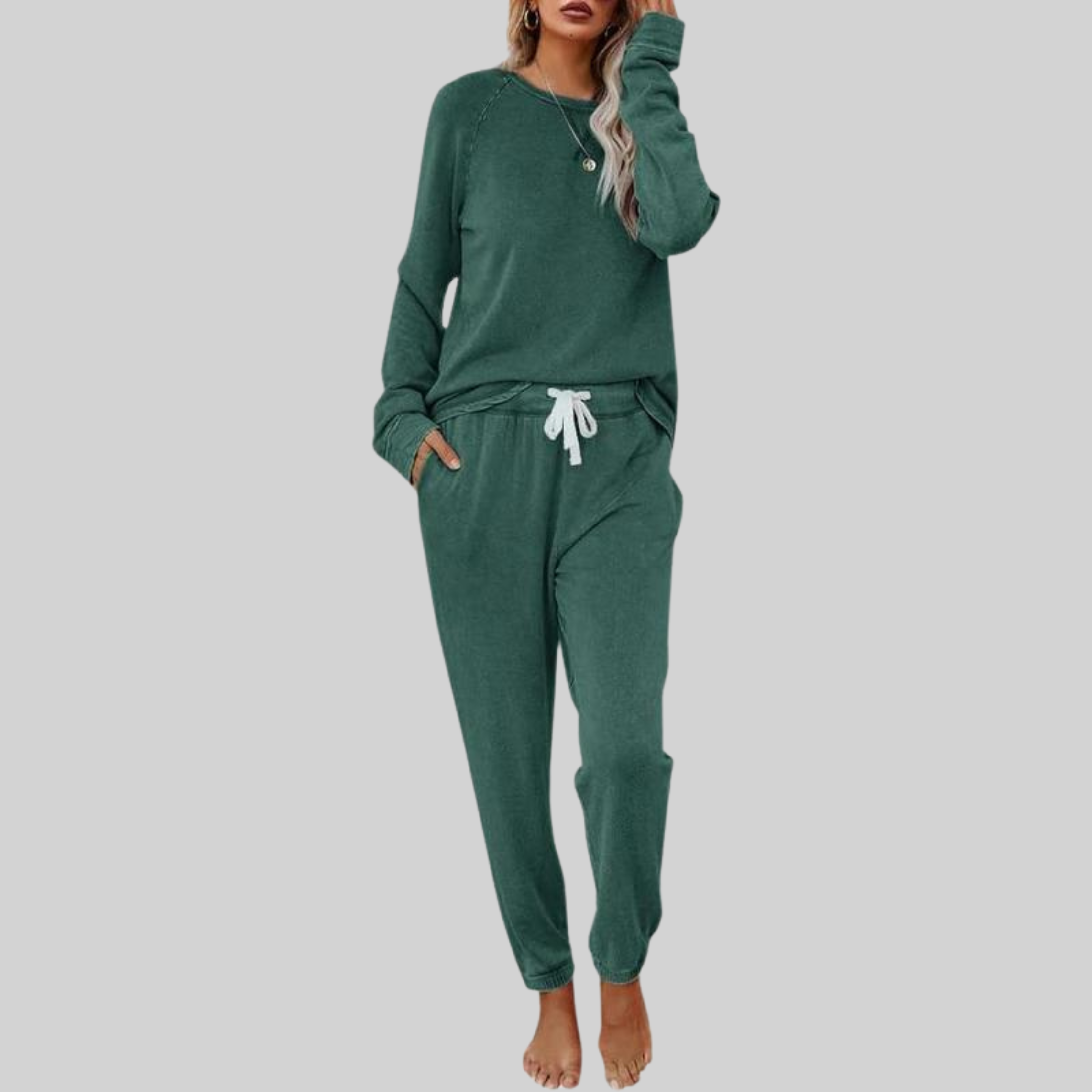 Jackie – Casual Long Sleeve and Sweatpants Set
