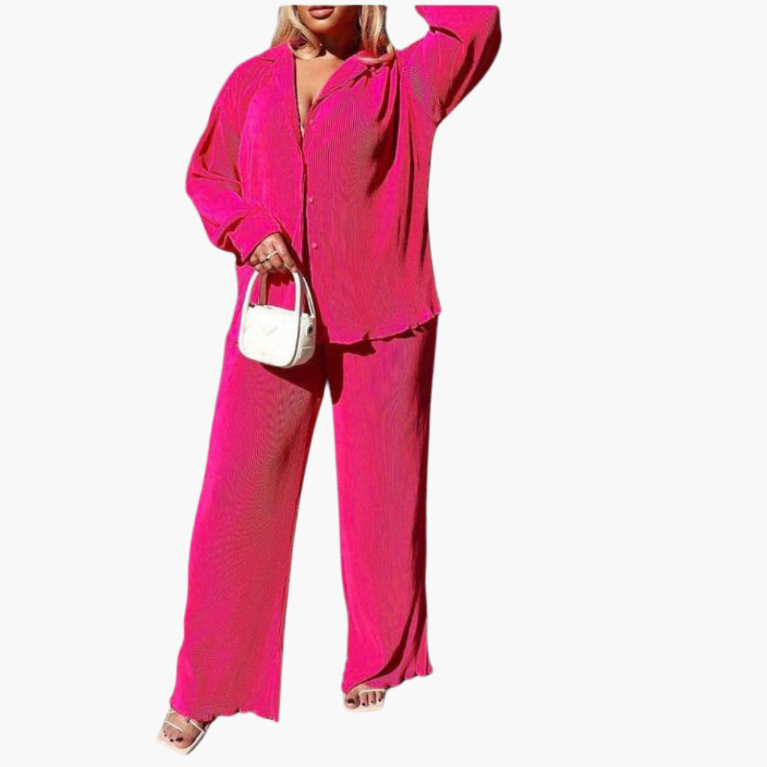 Jessi | Elegant Pleated Two-Piece Set