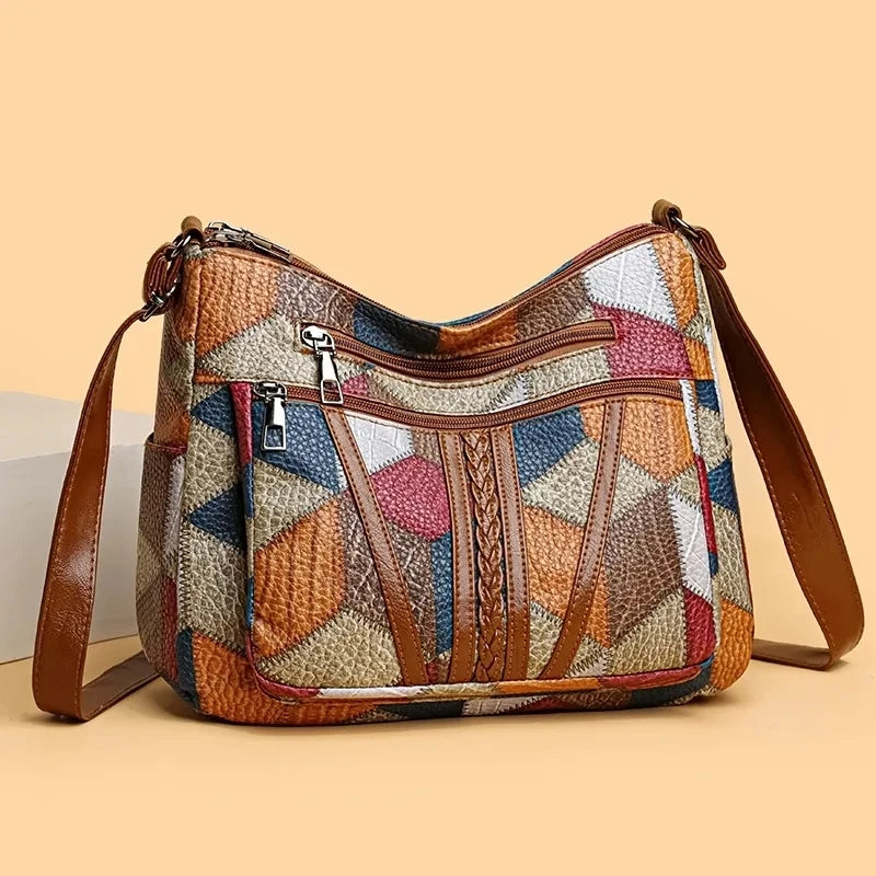 Chanel – Geometric Patchwork Crossbody Bag